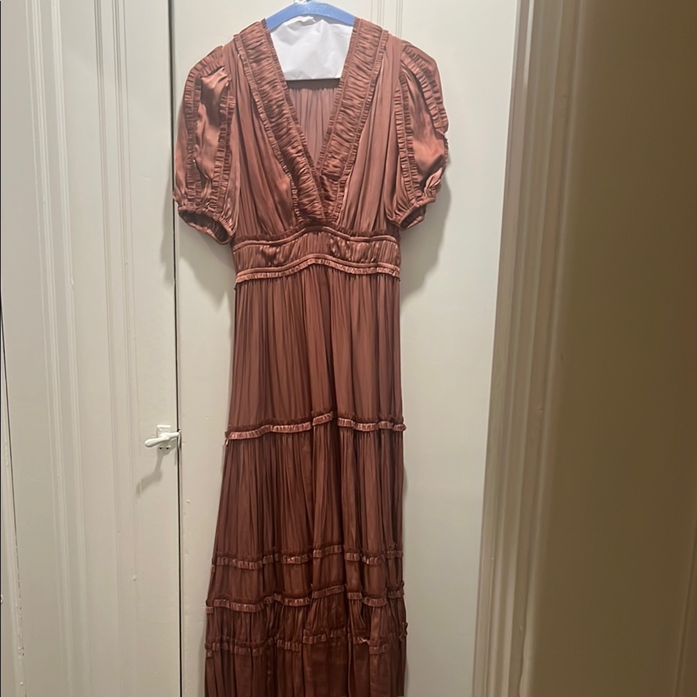 Ulla Johnson Tan Midi Dress